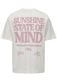 Only & Sons KENNY KURZARM  - T-Shirt print - weiß