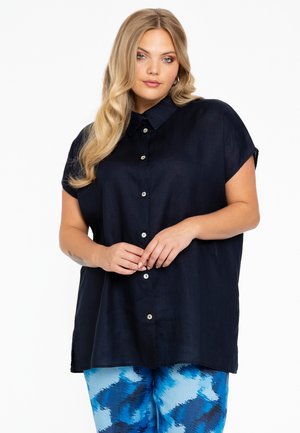 Button-down blouse - blue