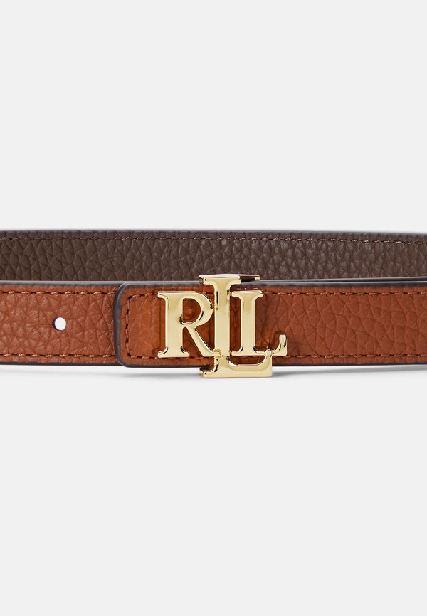 LOGO REVERSIBLE LEATHER SKINNY BELT - Belt3