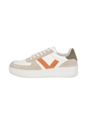 DOMIAN - Baskets basses - weiß beige