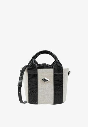 Replay, HANDBAG - Bolso de mano - cream white/black