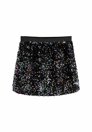 SEQUIN - REGULAR FIT - Minirock - black purple