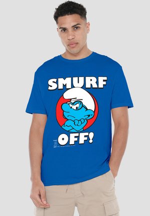 SMURFS OFF - Print T-shirt - blue