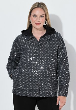 MIAMODA SEQUINED DENIM LOOK JACKET - Let jakke / Sommerjakker - black