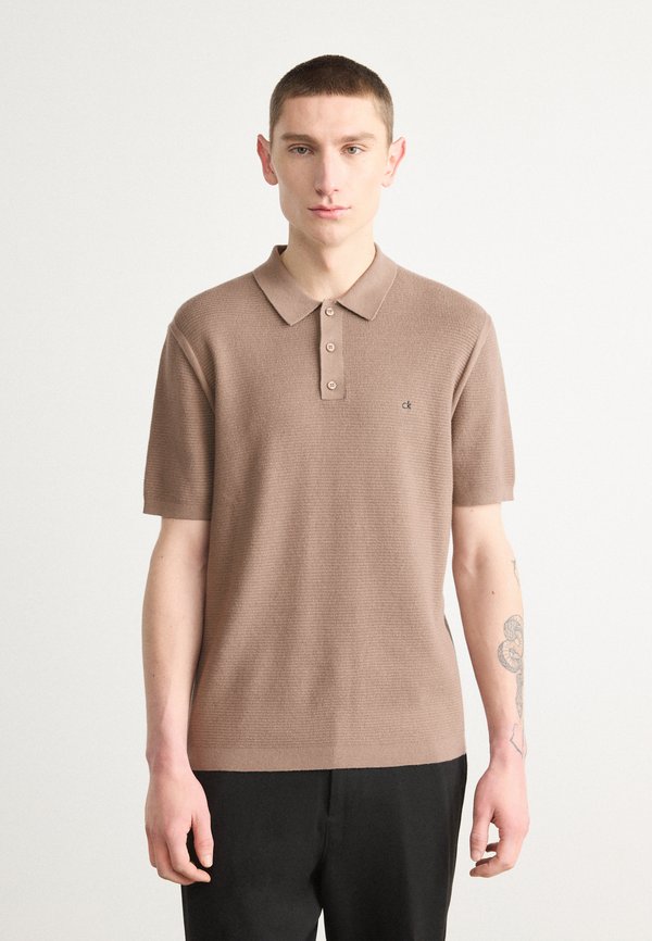 MICRO WAFFLE - Polo shirt - fossil
