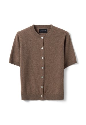 Les Copains, CREW-NECK CARDIGAN, REGULAR FIT - Cardigan - taupe grey