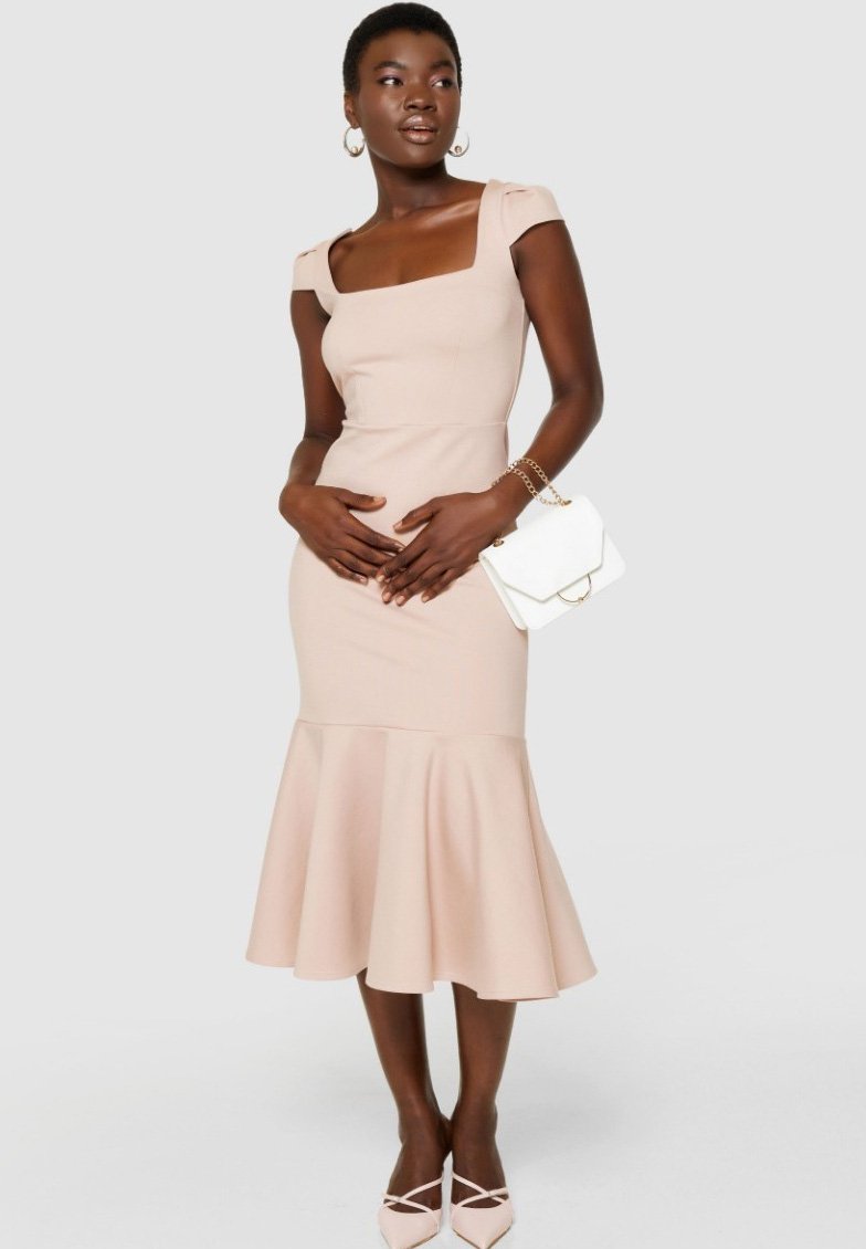 Closet Etui-jurk gemêleerd roze