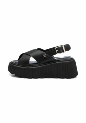 Sandalias de cuña - black