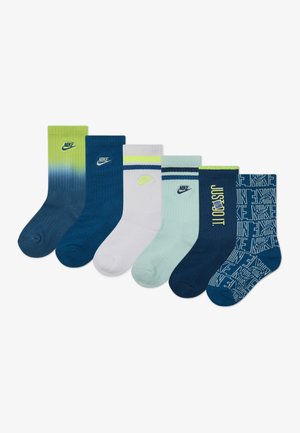 GLOW WITH ME CREW UNISEX 6 PACK - Sokken - blue force