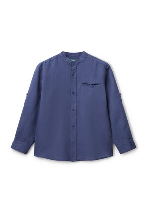 MANDARIN COLLAR - Shirt - blue