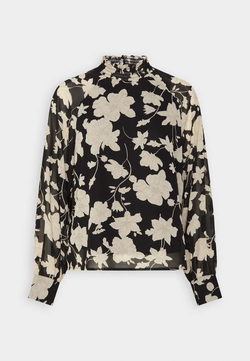 ONLY ONLLINNEA SMOCK - Μπλούζα με μακριά μανίκια - black