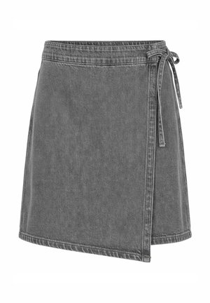 Object, WICKELROCK DENIM - Jupe trapèze - medium grey denim