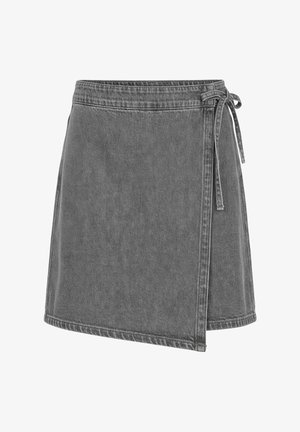 Object, WICKELROCK DENIM - Jupe trapèze - medium grey denim