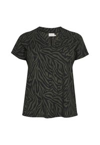 Kaffe Curve HERDIS - Blůza - black green print