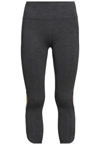 Svarta leggings i elastisk tyg med en mjuk textur, som har sidokut och hög midja för extra komfort.