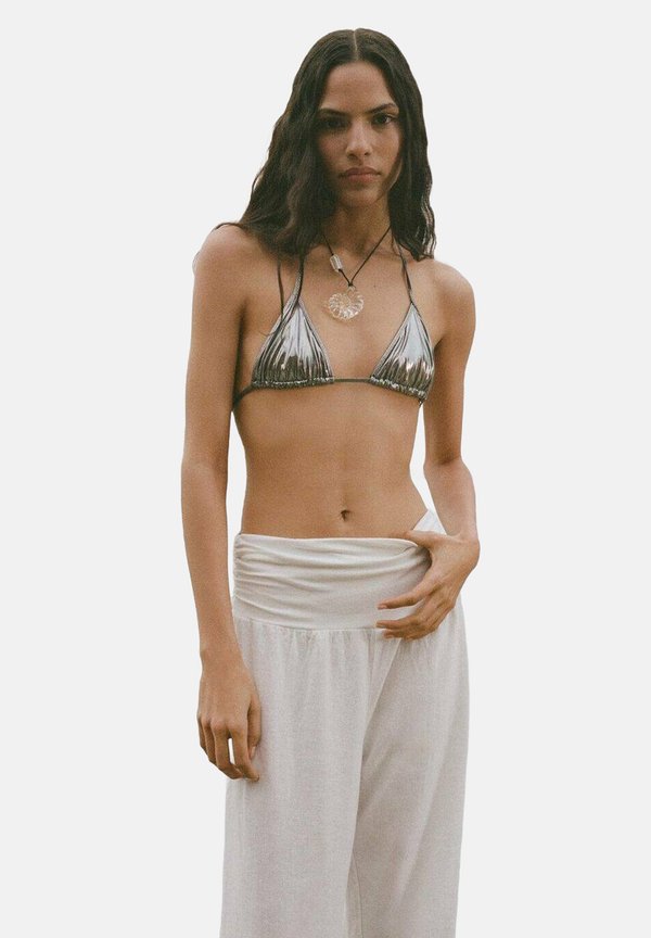 WITH DRAPED WAIST - Trousers