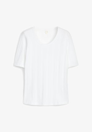 ARKET, ARKET RIB T-SHIRT - Lihtne T-särk - white