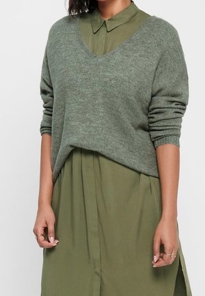 Neule - mottled green