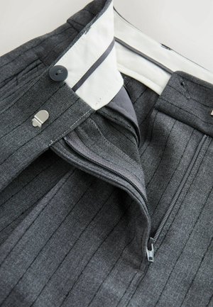 Next PETITE FIT - STRIPED STRAIGHT  - Trousers - grey