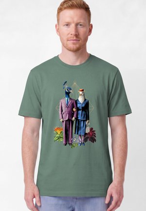 watapparel, FANCY BIRDS UNISEX - T-Shirt print - green bay