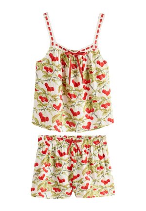 REGULAR FIT -  DOBBY SET  - Nachtwäsche Set - red green cramwell orchard