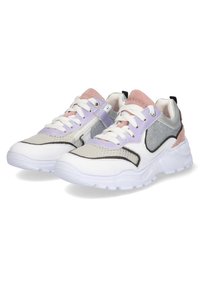 Braqeez REECE RUN  - Sneakers laag - wit/zilver/roze