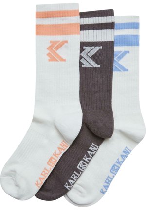 UNISEX  COLLEGE 3-PACK  - Calcetines - anthracite apricot lilac