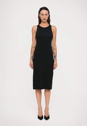 BASIC TANK DRESS - Svetríkové šaty - black