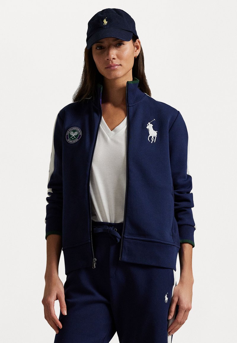 Polo Ralph Lauren WIMBLEDON BALLPERSON FULL ZIP JACKET - Jaka ar rāvējslēdzēju - navy/white