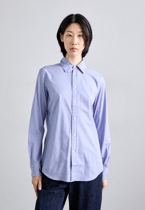 STRETCH SLIM FIT COTTON SHIRT - Skjortebluse - dark royal