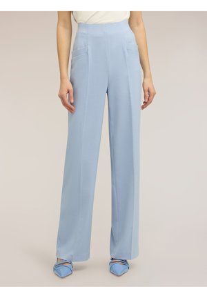 PALAZZO A RIGHE - Broek - azzurro