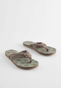Next FLIP FLOPS REGULAR FIT - T veida siksniņu sandales - khaki green