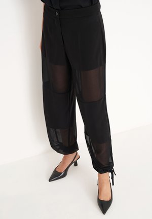 Camomilla Italia PELEO - Pantalon classique - black plain