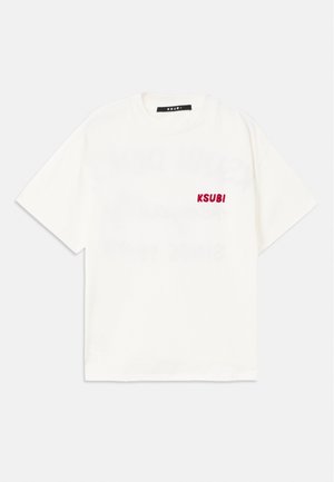 MEKANIK EKCESS TEE - Tričko s potlačou - off white