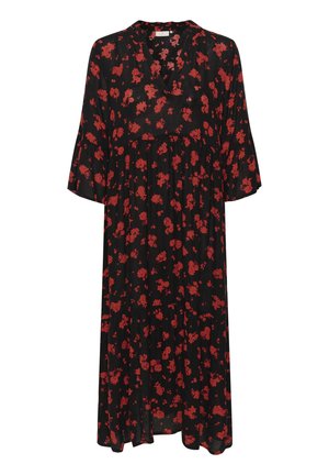 Kaffe, KAKARINA AMBER - Dnevna haljina - black red flower print