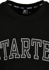 Starter Printtipaita - black/heathergrey/white