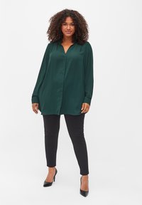 Zizzi WITH ZIPS - Leggings - black