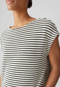 OPUS REGULAR FIT STRIPES - Strickkleid - black