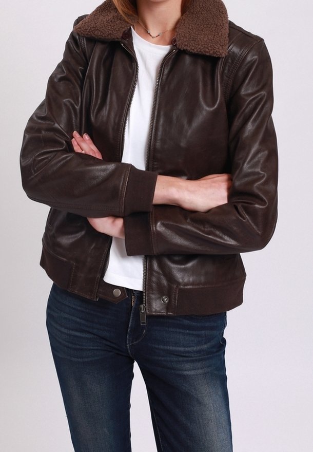 Lee Cooper Skinnjacka - brown