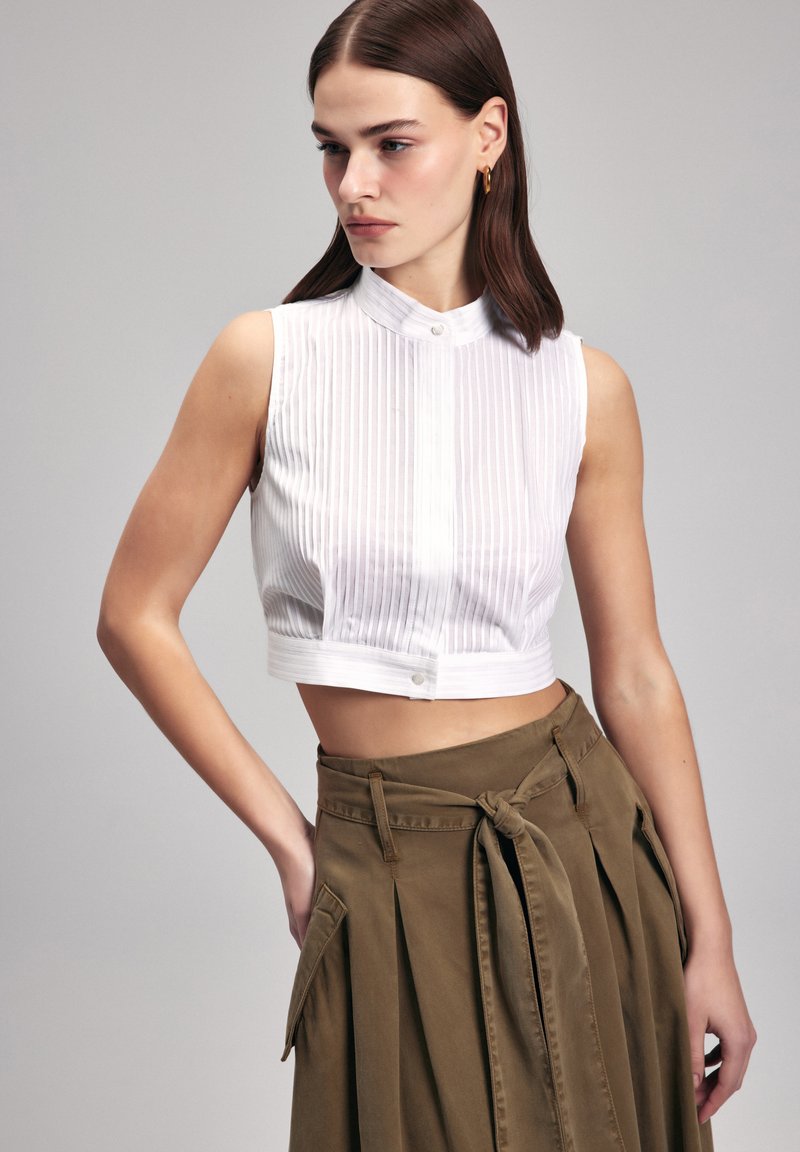 adL - CROP - Hemdbluse - light beige, Vergrößern