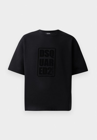 Dsquared2 LOOSE FIT CREW NECK - Apdrukāts T-krekls - black