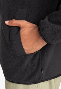 Quiksilver NO DESTINATION 2 HALF SNAP - Fleecová mikina - black