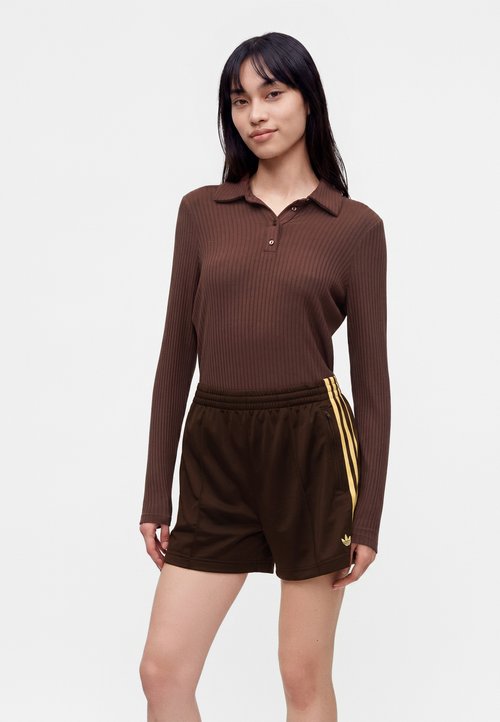 adidas FIREBIRD - Shorts - aurora coffee/almost yellow — photo 4