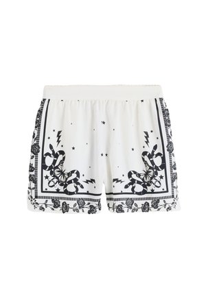 Rockett St George, REGULAR FIT - BORDER PRINT SHORTS . - Shorts - ecru white