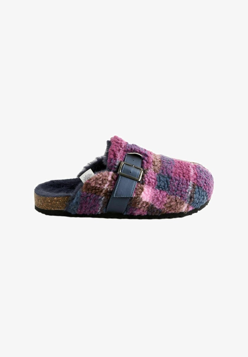 Laura Ashley BORG - REGULAR FIT - Papuče - navy pink check