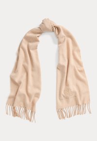 Lauren Ralph Lauren WOOL CASHMERE HERRINGBONE SCARF - Sjal - camel/cream