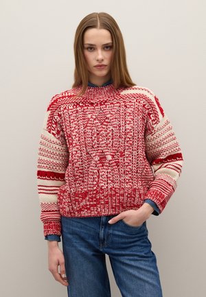WITH PATTERN - Maglione - white red