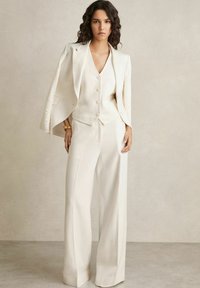 Reiss REGULAR FIT - DEVON BLEND BUTTON THROUGH - Chaleco - white