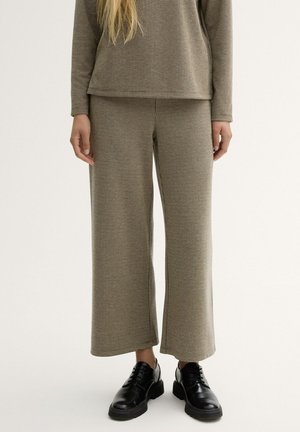 Pantaloni - cargo beige mini pepita