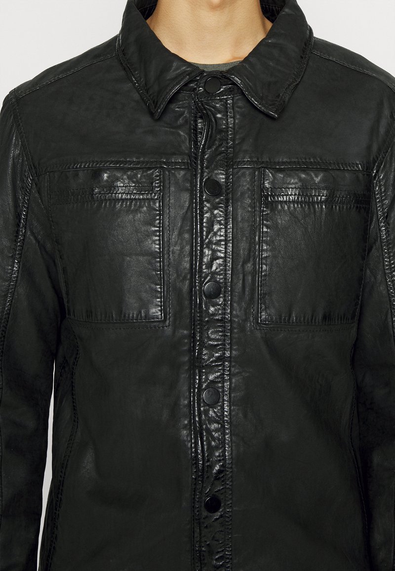 Herren Leichte Jacken | Gipsy TRIP Lederjacke black/schwarz - UW49749 Herren Leichte Jacken | Gipsy TRIP Lederjacke black/schwarz - UW49749